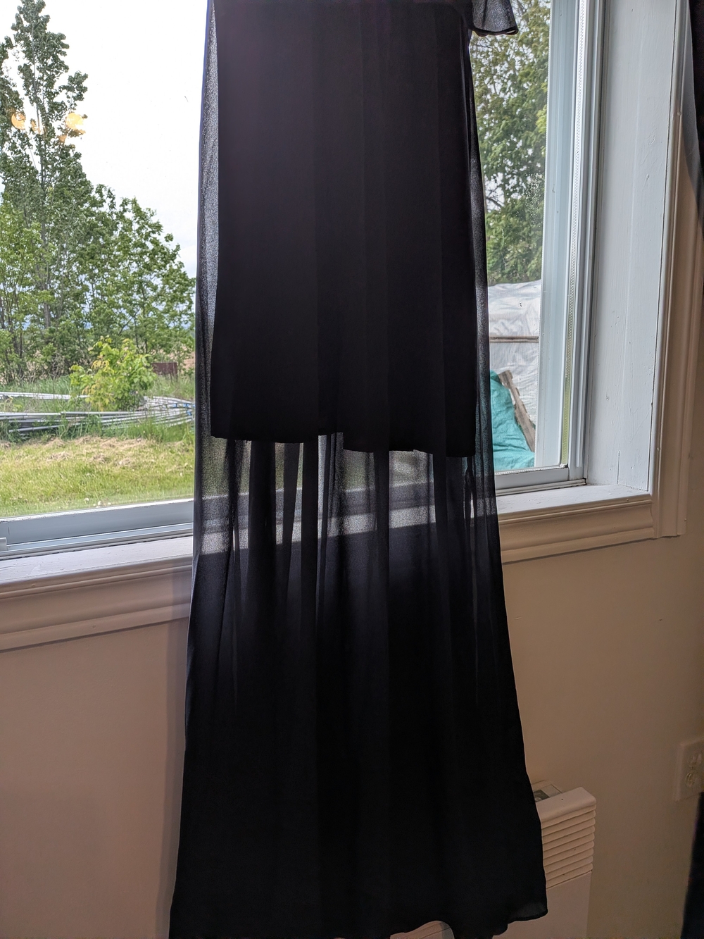 H&M Navy Blue Sleeveless Layered Maxi Dress - Picture 5 of 5